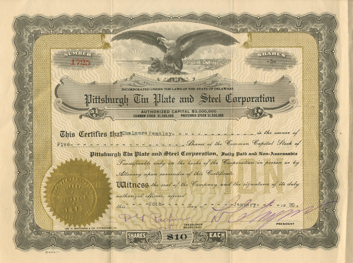 Pittsburgh Tin Plate and Steel Corporation